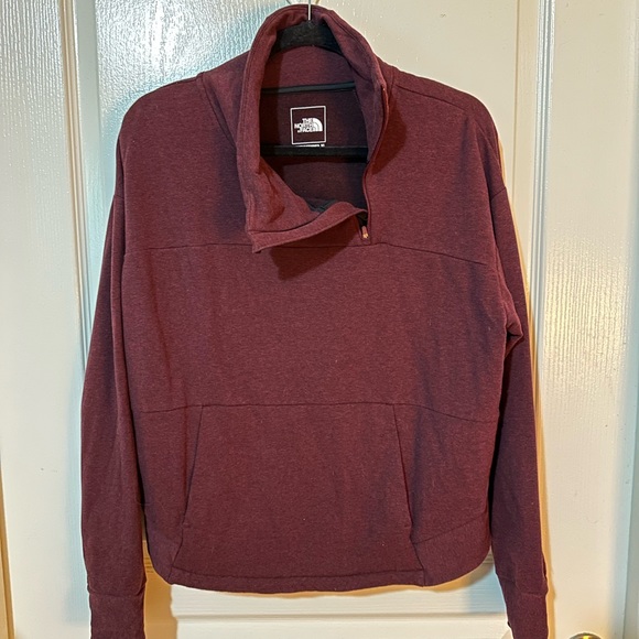 The North Face Jackets & Blazers - The North Face Maroon Quarter Zip Sweatshirt | Size Large